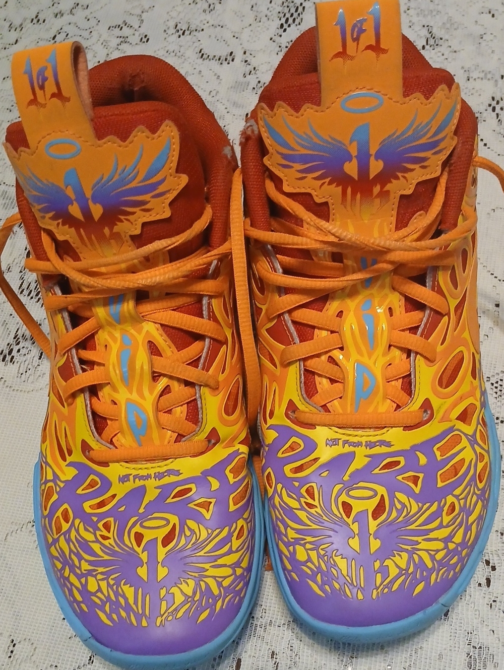 Puma MB.04 CAmelo Phoenix Basketball Shoes orange/blue/purple.(Not From Here)